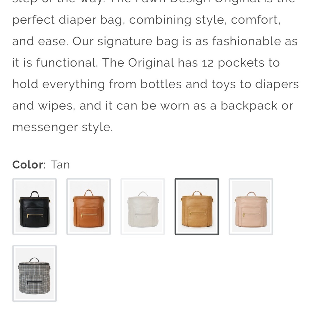 New Fawn Design Diaper Backpack - Picture 6 of 6